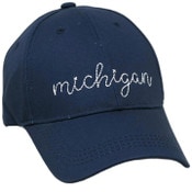 Wholesale - Navy Embroidery State Hat- Michigan C/P 24, UPC: 885114879618